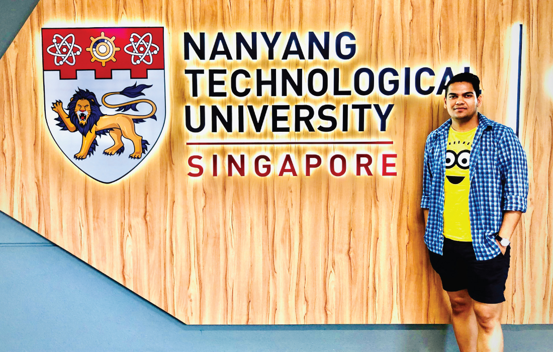 Mr. Vishal Chauhan, Vtu7923/IT in Nanyang Technological University, Singapore.