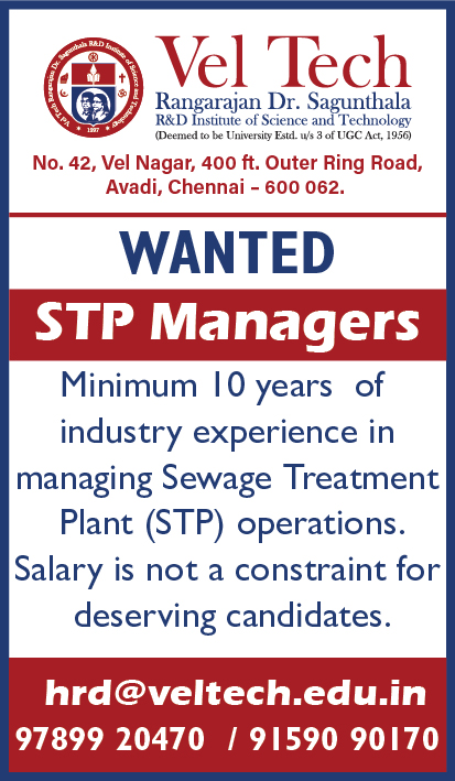 Vacancy for STP managers